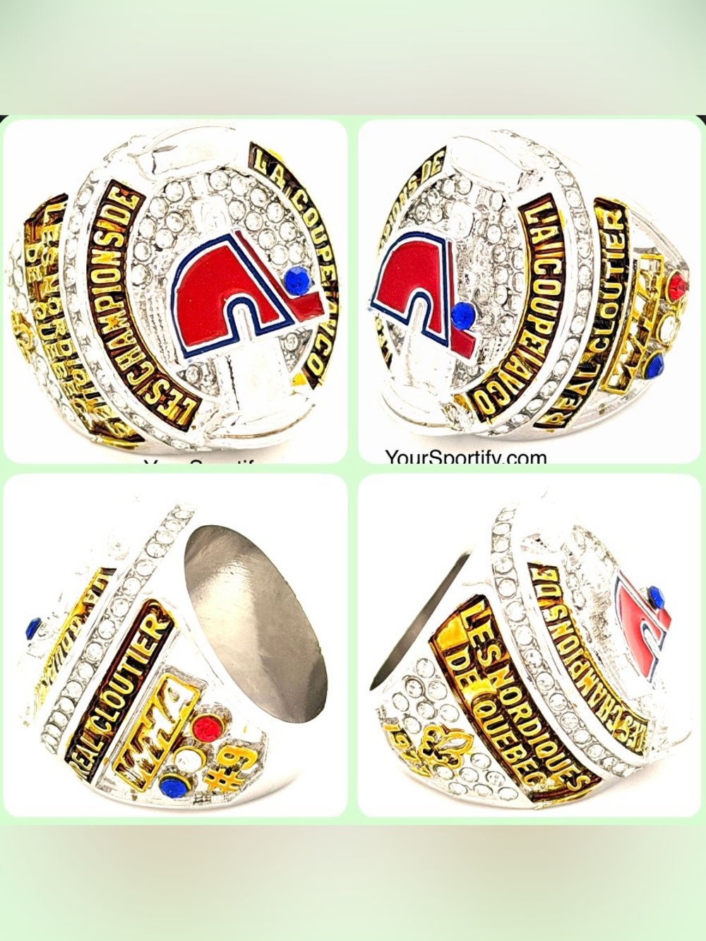 NHL / 1977 Quebec Nordiques ( Colorado Avalanche ) Stanley Cup Championship Ring